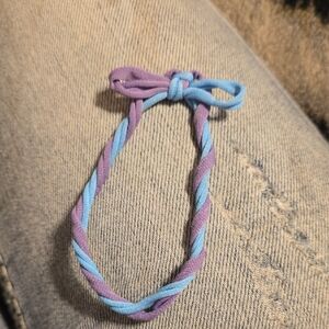 Kids Twisted Hair Tie - Purple and Blue